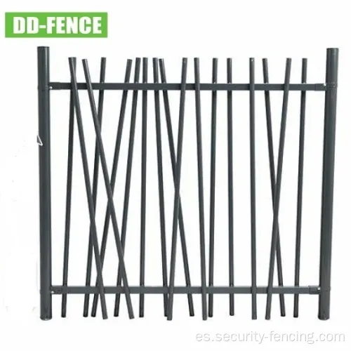 Panel de valla de acero cercado de metal valla de hierro forjado